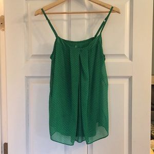 Green polka dot tank - NY & Co